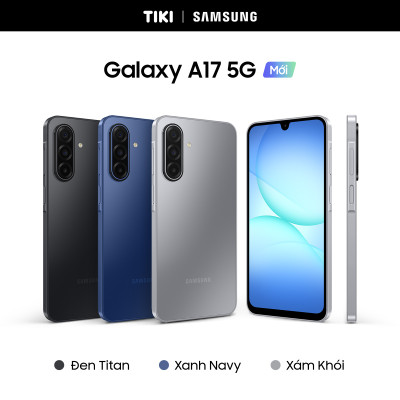 Điện Thoại Samsung Galaxy A17 5G (8/128GB), Camera 50MP & IOS, Kính Cường Lực Gorilla Victus, AI Gemini - Hàng Chính Hãng