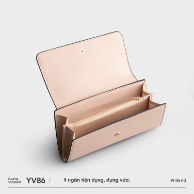 Ví Yuumy ( Thời trang nữ kiểu cầm tay dáng dài basic - Ví da Seasand YV86 )