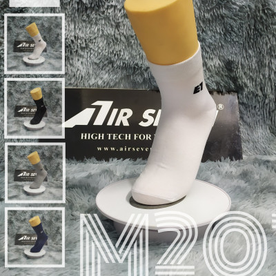 Tất Vớ nam cổ trung Cotton M201 kháng khuẩn khử mùi. Trắng, Đen, Xanh đen, Xám