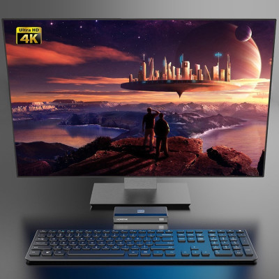 Máy Tính Siêu Nhỏ Ultra Mini M6 - Intel thế hệ 12 Alder Lake N100 - Hỗ Trợ Xuất Hình 4K 60hz hàng nhập khẩu