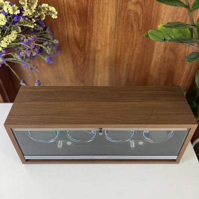 [BH 2 Năm Động Cơ] HỘP XOAY 4 ĐỒNG HỒ CƠ DÁNG NGANG