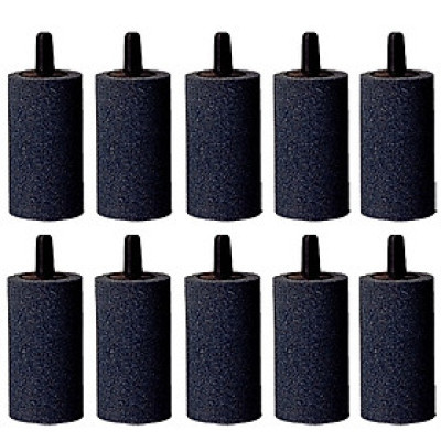 Bộ 10 Sủi oxy to, đá sủi oxy, quả sủi oxy Loại tốt, Cỡ trung đường kính 2.5cm, cao 5.3cm, nặng 60gr dùng cho Máy sủi oxy, Máy sục khí - Tăng lượng khí oxy bể cá - Giúp cá lớn nhanh, phát triển mạnh