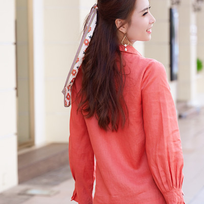 Áo Cổ Ve Linen Celosia TOP148 Thời trang thiết kế Hity