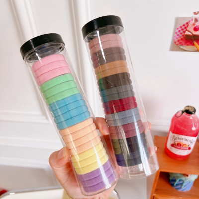 Hộp 20 Thun Cột Tóc Size To Nhiều Màu Sắc Co Giãn Mềm Mại Phong Cách Hàn Quốc Có Hộp Đựng Đẹp Mắt, Chun Buộc Tóc Nữ Dễ Thương Phong Cách