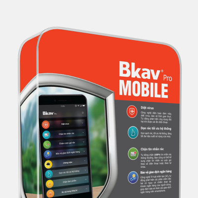 Phần mềm bảo vệ điện thoại Bkav Pro Mobile - Hàng chính hãng