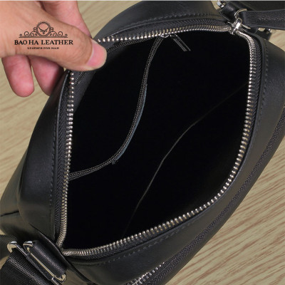 Túi đeo chéo nam mini da bò cao cấp BAOHA LEATHER BHM5801