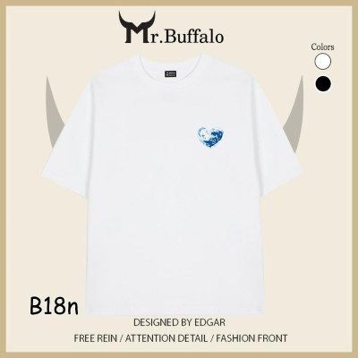 Áo Thun Đôi, Cặp Mr.Buffalo Tshirt Cotton 100% có bigsize Unisex Local Brand B18nB18