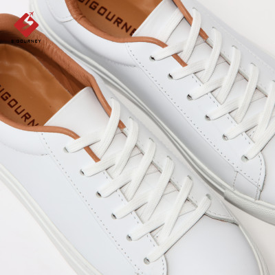 Giày Sneaker da bò màu trắng SIGOURNEY giày thể thao nam TT-001 bảo hành 18 tháng