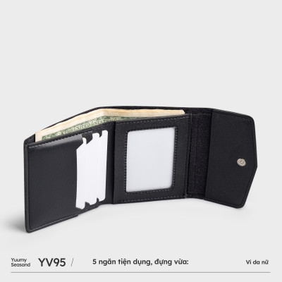 Ví Yuumy ( Thời trang nữ dáng cầm tay nhỏ gọn - Ví da Seasand YV95 )