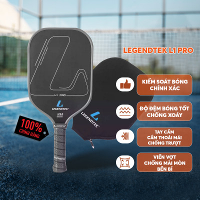 Vợt Pickleball Legendtek L1 Pro Cao Cấp - Xanh Đậm - Lõi Poly Siêu Nhẹ, Mặt Carbon Cường Lực, Kiểm Soát Toàn Diện