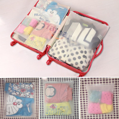 Túi Zip Đựng Quần Áo Mỹ Phẩm Đồ Lót Du Lịch Ziplock Mờ Lưu Trữ Đồ Khoá Kín Chống Thấm Tiện Lợi