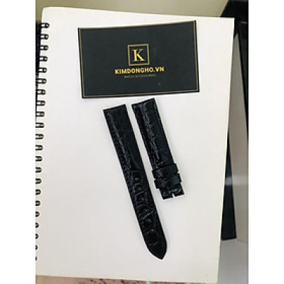 Dây Đồng Hồ Da Bò Thật Hai Mặt Vân Cá Sấu, Cá Đuối Tặng Kèm Đồ Thay Dây