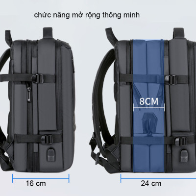 Balo nam thông minh đa năng thời trang cao cấp 17"