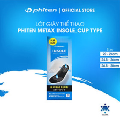 Lót giày thể thao Phiten insole cup type giảm sốc TI464003/TI464004/TI464005