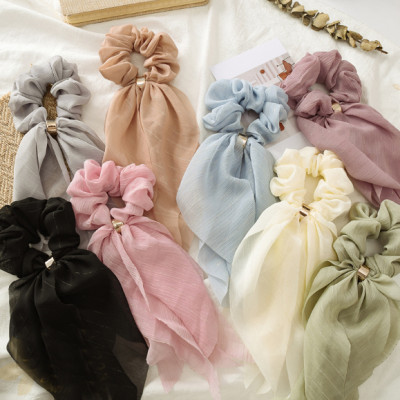 Dây buộc tóc lụa mềm vintage Scrunchies loại đẹp HD53