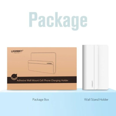Ugreen UG30394LP108TK Màu Trắng Giá đỡ treo tường cho điện thoại - HÀNG CHÍNH HÃNG