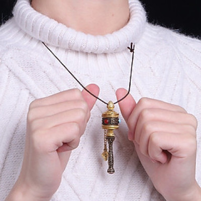 MẶT DÂY CHUYỀN KINH LUÂN ĐEO CỔ BẰNG ĐỒNG