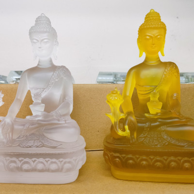 Bộ tượng phật dược sư lưu ly 7 màu