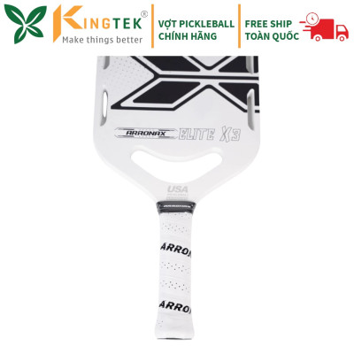 Vợt Pickleball Arronax Elite X3 Chính Hãng - Màu Trắng - Đen