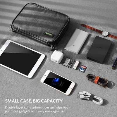 Ugreen UG50147LP139TK giỏ áo đựng ipad mini và phụ kiện 2 lớp màu xám - HÀNG CHÍNH HÃNG
