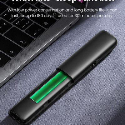 Ugreen UG50654LP479TK 200M laser sử dụng pin AAA không kèm pin Bút trình chiếu điều khiển 100m có túi đựng - HÀNG CHÍNH HÃNG