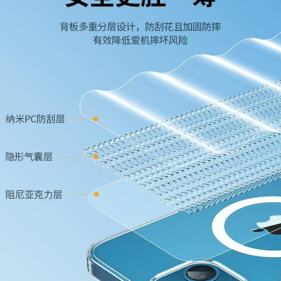 Ugreen UG90132LP537TK Trong Suốt hổ trợ sạc không dây Ốp Lưng Iphone 13 Pro 6.1inch - HÀNG CHÍNH HÃNG