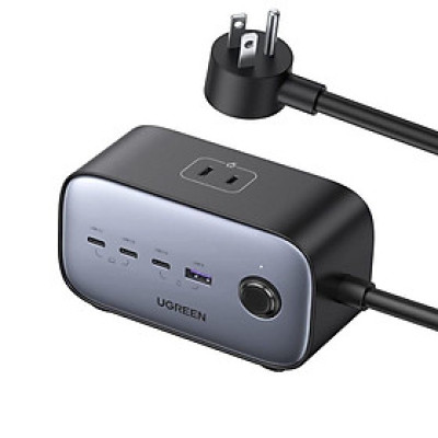 Ugreen UG40896CD270TK 100W Màu Xám Bộ sạc DigiNest Pro gồm 3 cổng USB-C và 1 cổng USB-A chuẩn cắm US - HÀNG CHÍNH HÃNG