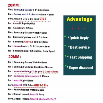 Dây vải nilon cao dấp dành cho các loại đồng hồ cơ và smartwatch có size dây 20mm / 22mm
