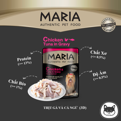 Pate Cho Chó Maria nhập khẩu Thái Lan hộp 12 gói 70g