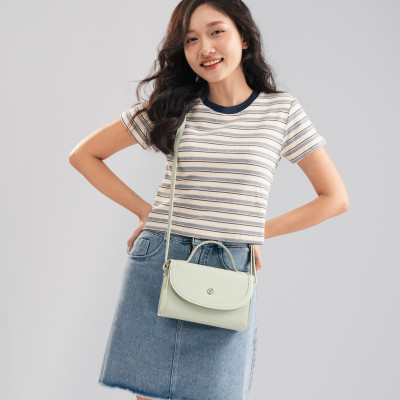 Túi Yuumy ( Thời trang nữ kiểu dáng trẻ trung size 21 - Túi đeo chéo da Seasand YN231 )