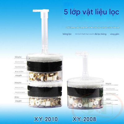 Lọc bio góc Xinyou Corner Sponge Filter lọc vi sinh mini bể cá tép rùa cảnh
