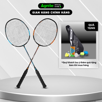 [TẶNG 3 CẦU] Vợt cầu lông cán liền cao cấp chính hãng Agnite -  Tặng hộp cầu nhựa và bao đựng - 2 chiếc - F2131