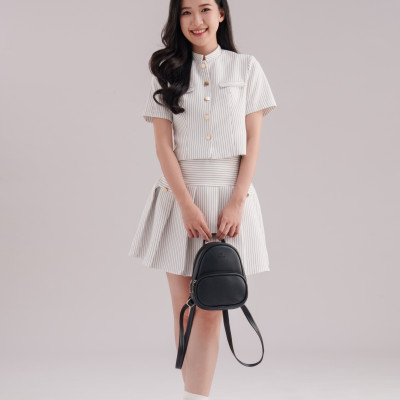 Balo Yuumy ( Thời trang nữ phong cách dễ thương - Balo da Seasand YBA105 )