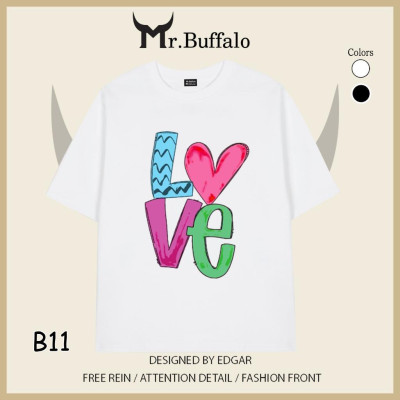 Áo thun cặp, đôi chữ LOVE 100%cotton 2c Mr.Buffalo