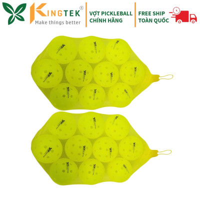Bóng Pickleball tiêu chuẩn thi đấu Kingtek K-Elite | Combo 20 bóng