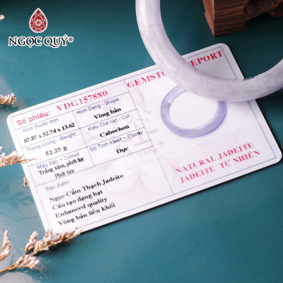 Vòng tay khối đá cẩm thạch hoa tử lan mệnh hỏa thổ - Ngọc Quý Gemstones