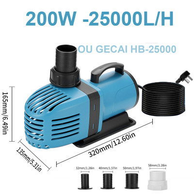 Máy bơm nước hồ cá HB-16000 HB-18000 HB-20000 HB-25000 cao cấp. BH uy tín