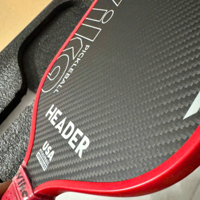 Vợt Pickleball Wi-ka Header Carbon 3K T1000 - Size 16mm - Tặng kèm quấn cán vợt