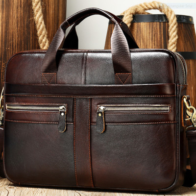 túi xách nam 100% da bò thật hàng siêu cao cấp 15,6"