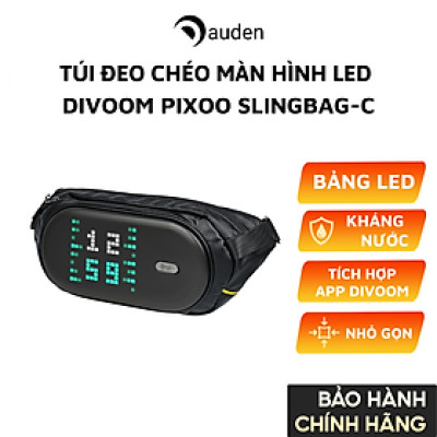 Túi đeo chéo màn hình LED Divoom Pixoo SlingBag-C nhỏ gọn, phong cách - Hàng chính hãng