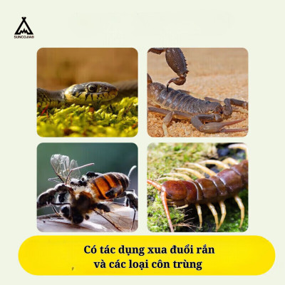 Sáp hỗ trợ côn trùng Suncojia dùng cho dã ngoại, sân vườn hiệu quả lâu dài,phòng chống rắn côn trùng