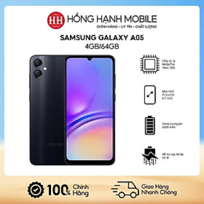 Điện Thoại Samsung Galaxy A05 4GB/64GB - Hàng Chính Hãng