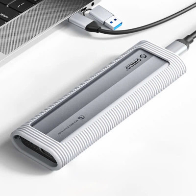 Hộp ổ cứng SSD ORICO M.2 NVME TypeC AXM2-G2-GY-BP - Hàng Chính Hãng