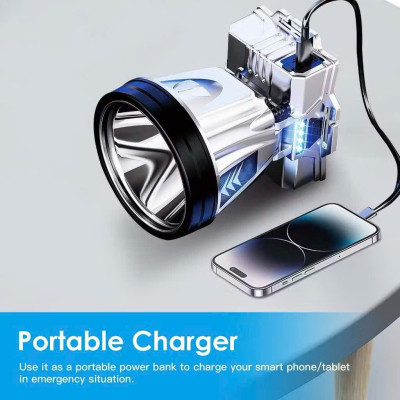 Đèn Pin Đội Đầu Siêu Sáng, Chống Thấm Nước, Cổng Sạc UBS/TYPE-C Tiện Lợi, Dùng Sạc Điện Thoại, Cắm Trại Du Lịch - HÀNG CHÍNH HÃNG MINIIN