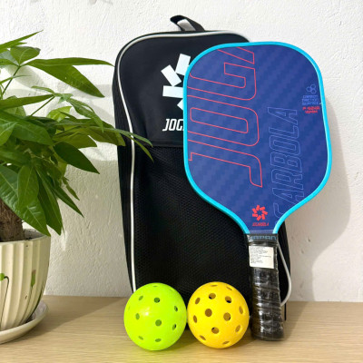 Vợt Pickleball Jogarbola P924A mẫu mới 16mm, mặt vợt Carbon, 3 lớp phủ nhám, lõi PP siêu bền