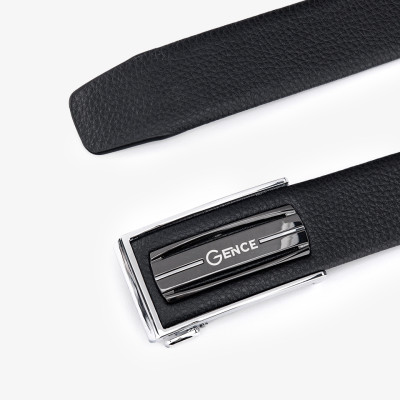Thắt Lưng Nam Dây Lưng Hàng Hiệu GENCE LG33 Chất Liệu Da Bò Cao Cấp Màu Đen