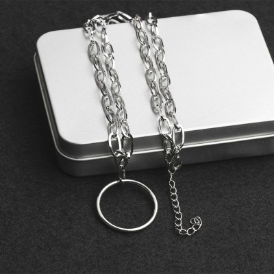 Dây chuyền phong cách Hàn Quốc hợp thời trang nam nữ vòng thép không gỉ Wang Yibo