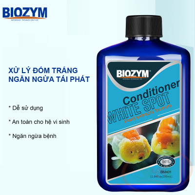 Dung dịch xử lý đốm trắng Biozym Conditioner White Spot ức chế nấm bể cá tép cảnh thủy sinh