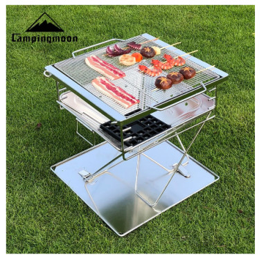 Bếp nướng than hoa gấp gọn 4-6 người Campingmoon MT-035