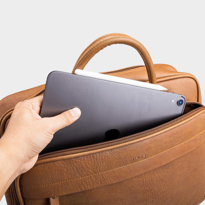 Cặp công sở Trita ( Thời trang nam đựng vừa laptop 14.6 inch - Cặp da TCA10 )
